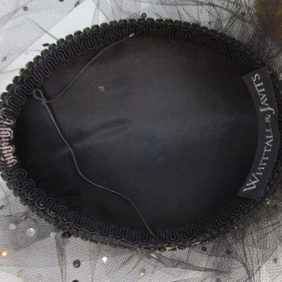 Sheer Tulle Veiled Fascinator Whimsy Hat Cocktail Party Bridal Church - Picture 10 of 10